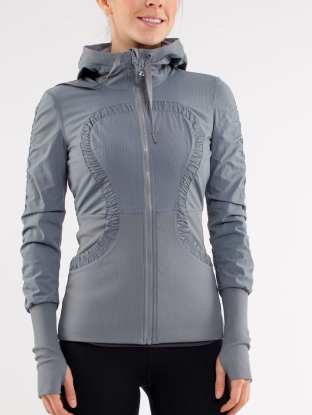 Lululemon Dance Studio Jacket Reversible Blurred Grey Size 8